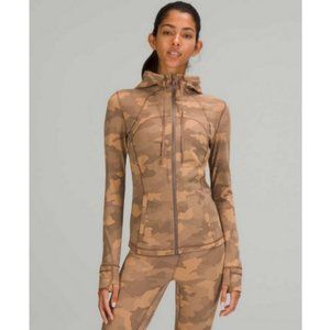 Lululemon Hooded Define Jacket Nulu Heritage 365 Camo Beige Multi Size 6